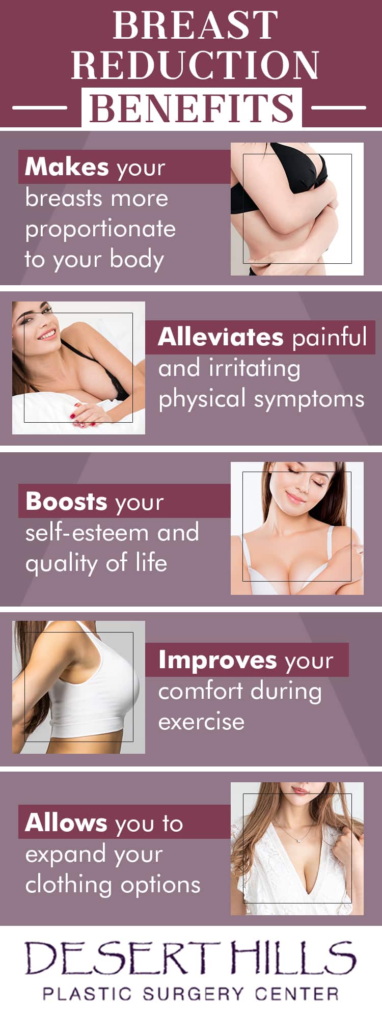 Breast reduction benefits